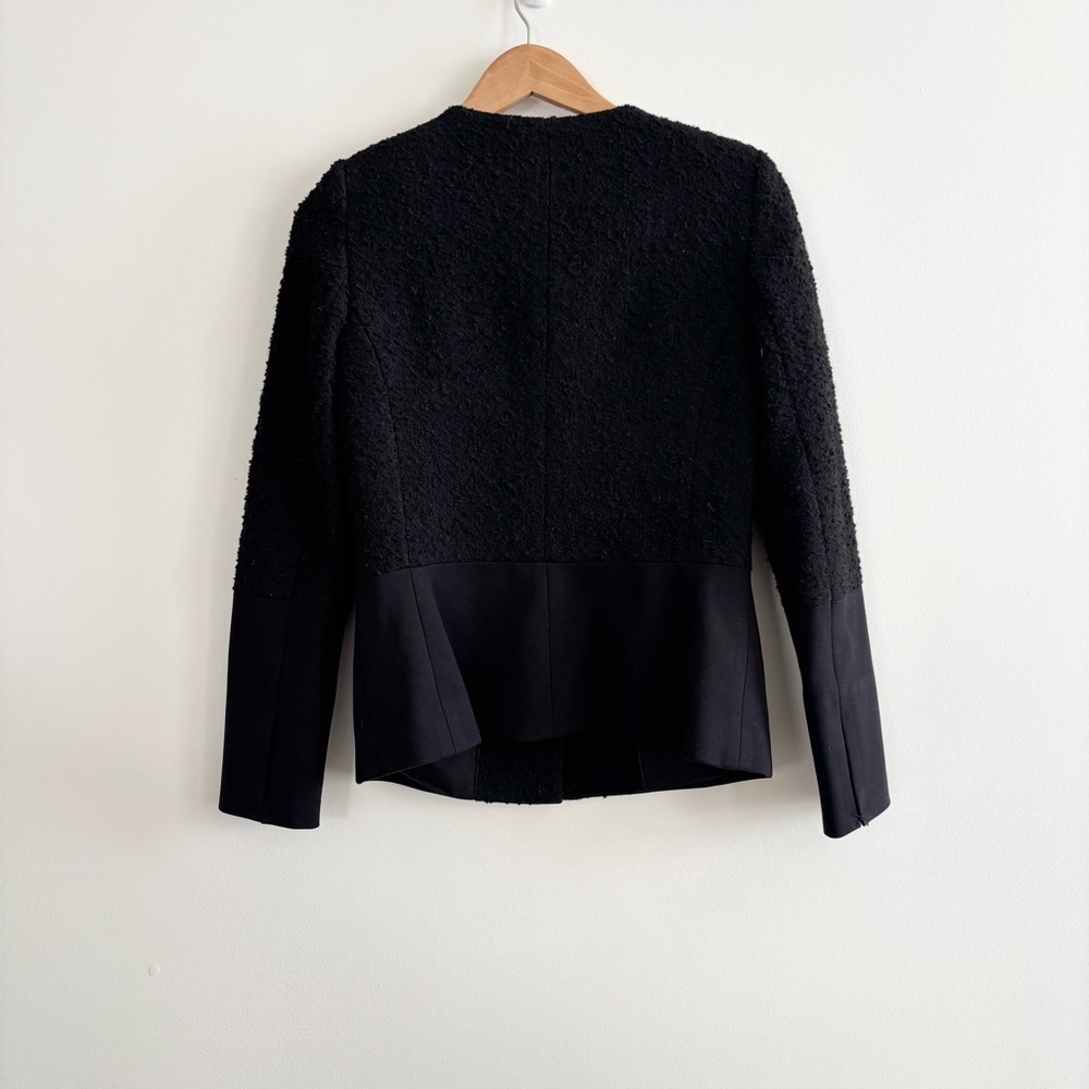 Melanie Lyne Elegant Textured Wool Suit Jacket - Picture 6 of 15